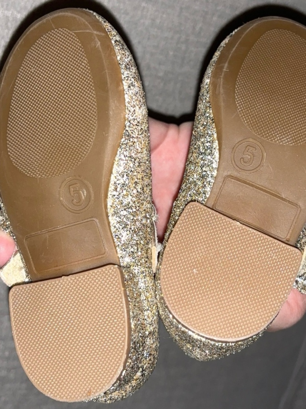 Sparkle Mary Jane Dress Shoes for Girls - Gold Glitter - Picture 4 of 5